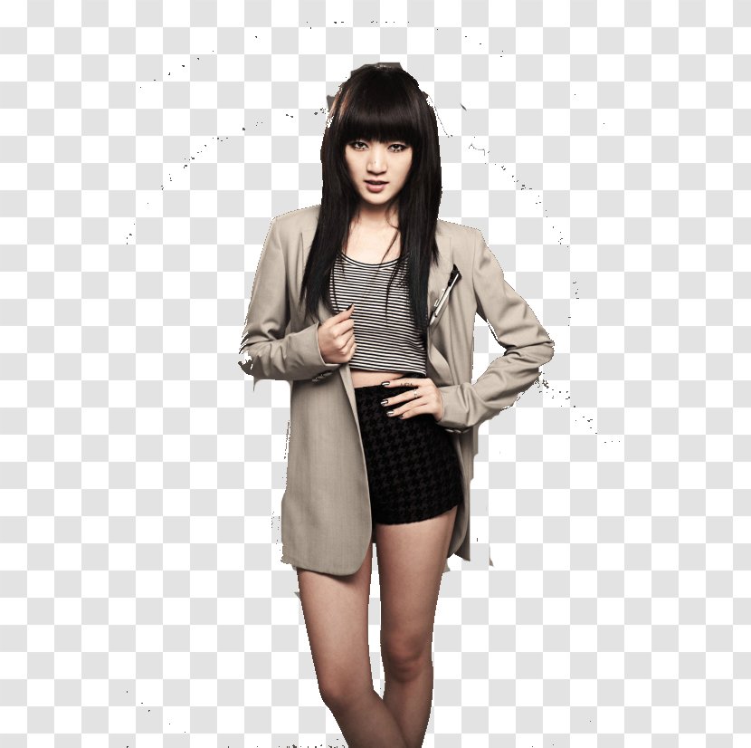 Meng Jia Miss A Fashion Model Blazer - Watercolor Transparent PNG
