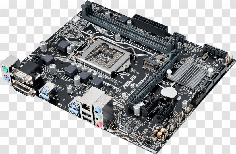 Intel LGA 1151 MicroATX ASUS PRIME B250M-K Motherboard - Cpu Transparent PNG