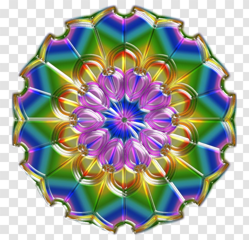 Kaleidoscope Symmetry Purple Violet Flower - Petal - Artist Transparent PNG