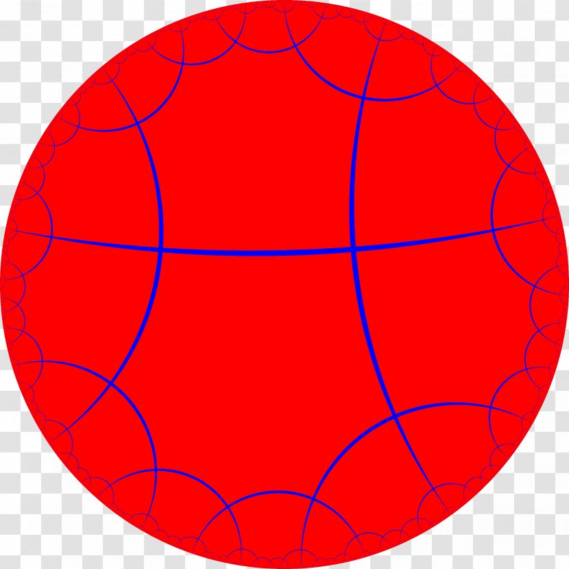 Order-8 Octagonal Tiling Geometry Wikipedia Schläfli Symbol Point - Octagon - Red Circle Transparent PNG