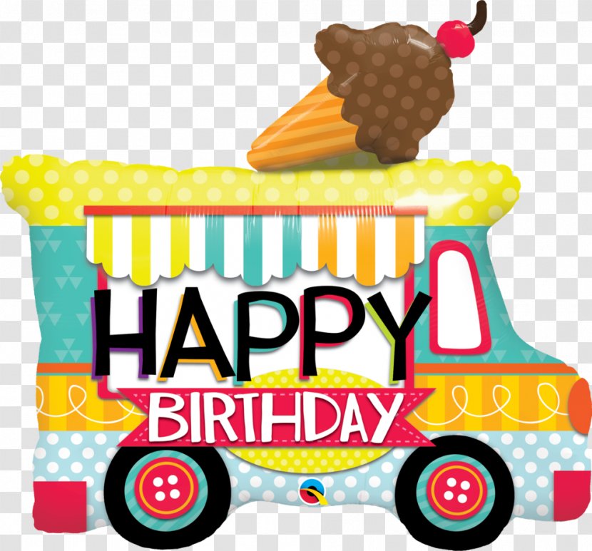 Ice Cream Cones Balloon Birthday Neapolitan - Recipe - Truck Transparent PNG