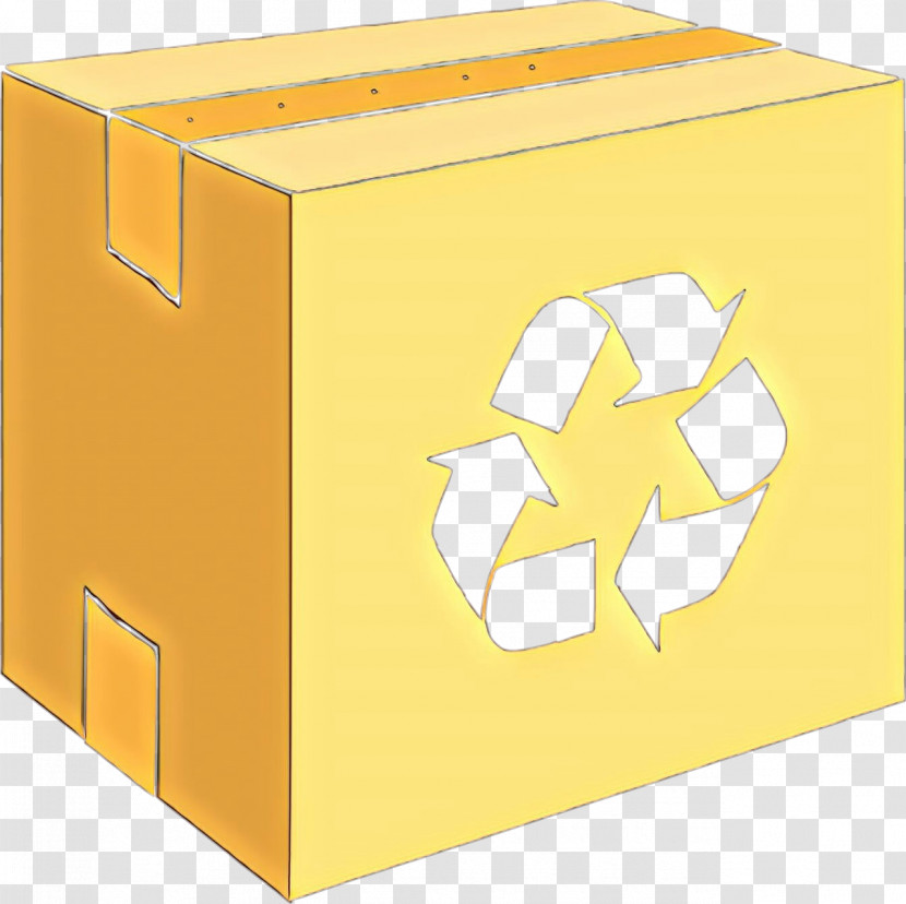 Yellow Box Carton Shipping Box Packing Materials Transparent PNG