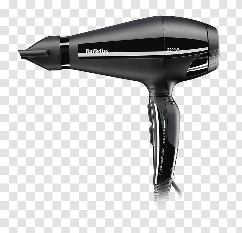 Babyliss Hairdryer 6000E Hair Dryers Personal Care BaByliss Diamond AC Dryer Secador Profesional Ultra Potente 6616E 2300W #Negro - Hairbrush - Cheveux Transparent PNG