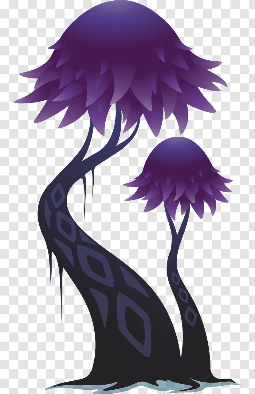 Life Thought YouTube Video - Cartoon - Purple Tree Transparent PNG