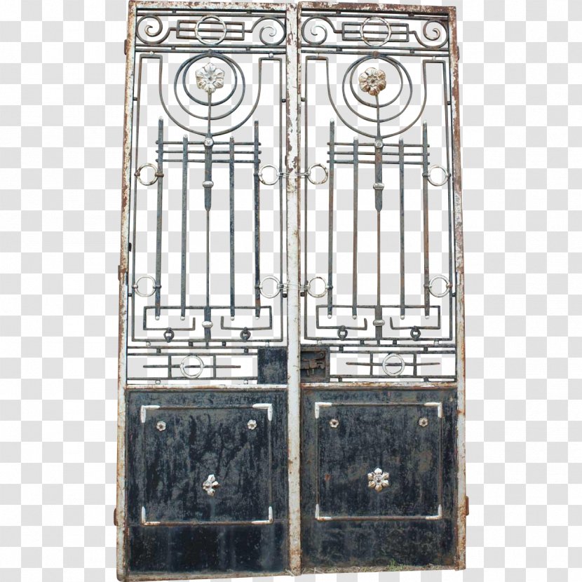 Wrought Iron Gate Structure Window - Grille Transparent PNG