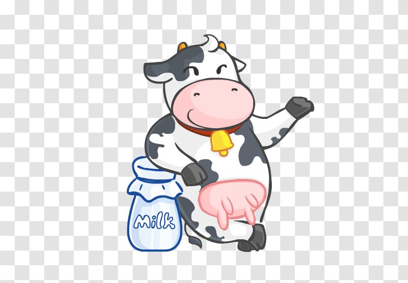 Milkshake Cattle Soured Milk Cow's - Pattern - Dairy Cow Transparent PNG