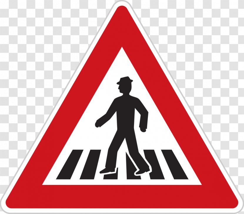 Traffic Sign Pedestrian Crossing The Highway Code Zebra - Triangle - Road Transparent PNG