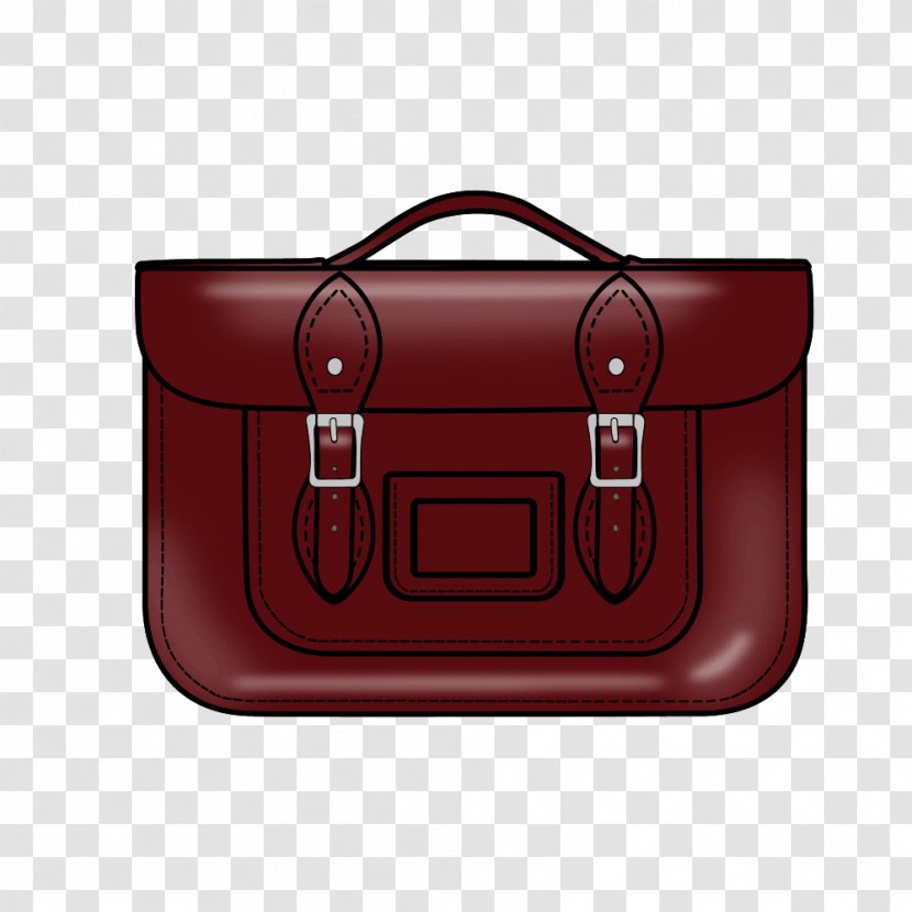 Bag Pattern - Luggage Bags - Oxblood Red Transparent PNG