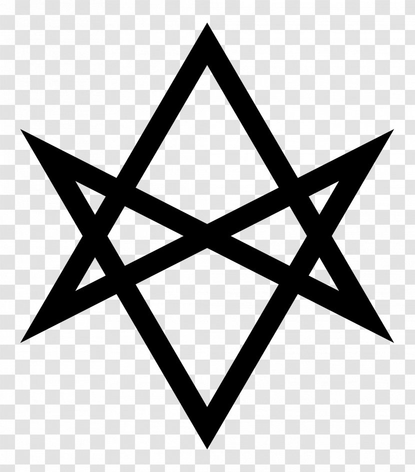 Unicursal Hexagram Symbol Thelema Hermetic Order Of The Golden Dawn - Monochrome Photography - Supernatural Transparent PNG