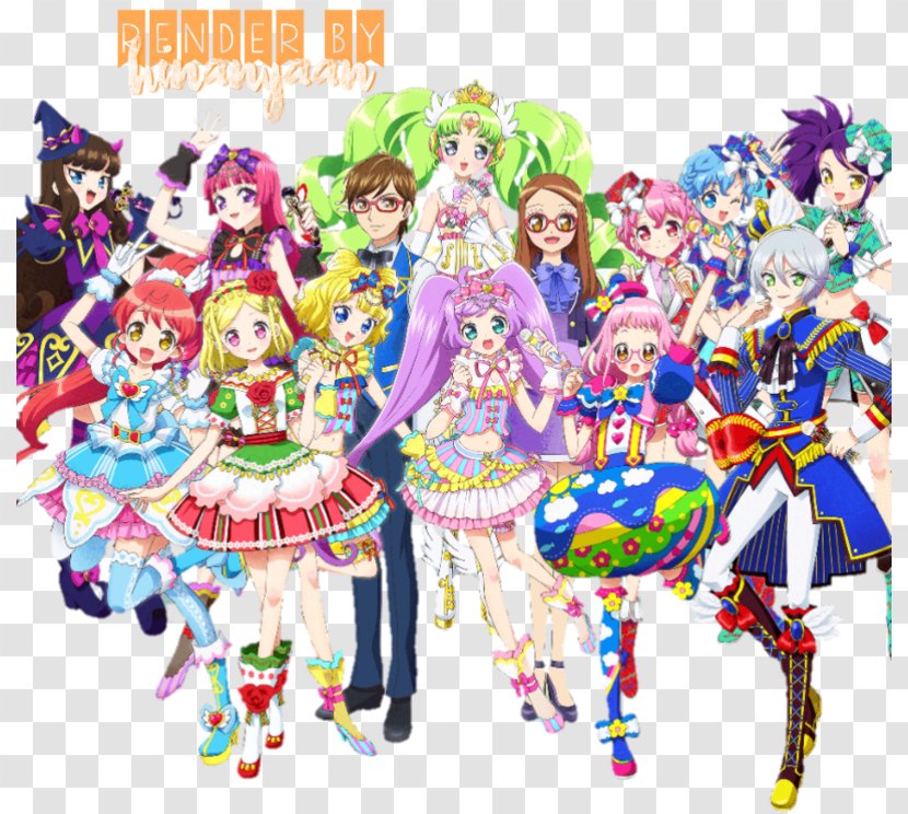 Piano Tiles PriPara Avoid Game - Watercolor - Comic Stars Transparent PNG