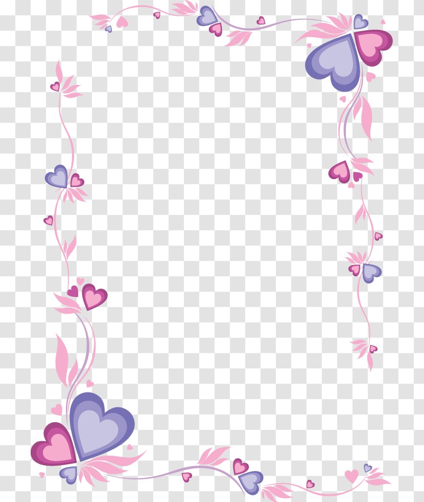 Printing And Writing Paper Letter - Saying - Pink Heart-shaped Frame Transparent PNG