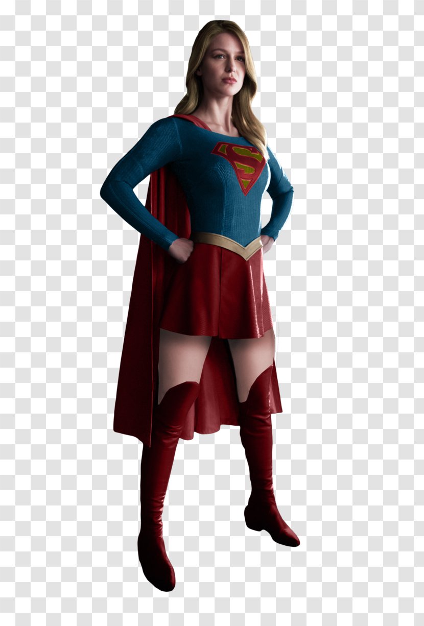 Supergirl Zor-El Costume Cosplay Suit - Watercolor Transparent PNG