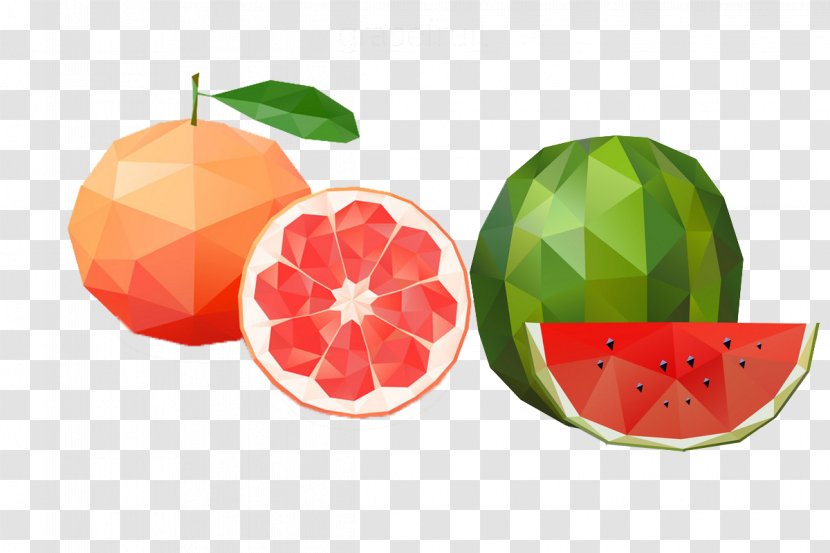 Pomelo Lemon Grapefruit Tangelo Tangerine - Juice - Watermelon Pomegranate Element Transparent PNG