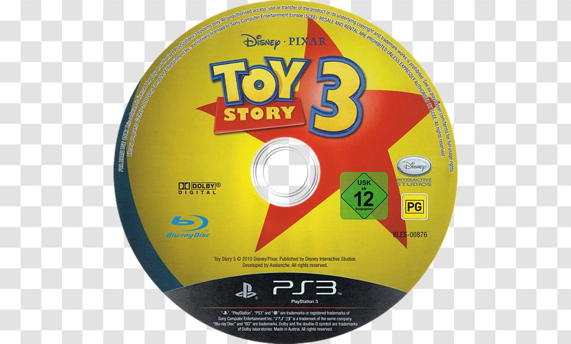 Toy Story 3: The Video Game PlayStation 2 Compact Disc Blu-ray 3 Transparent PNG