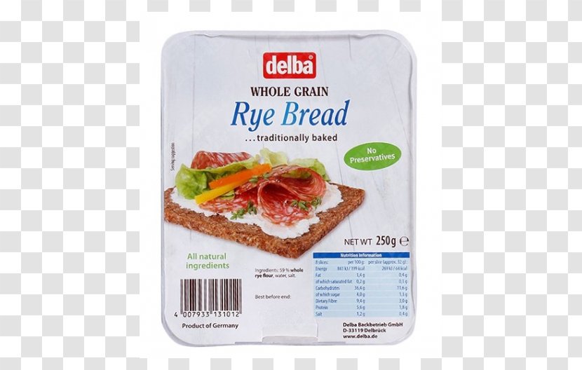 Rye Bread Pumpernickel Toast Cereal - Turkey Ham - Fresh Transparent PNG