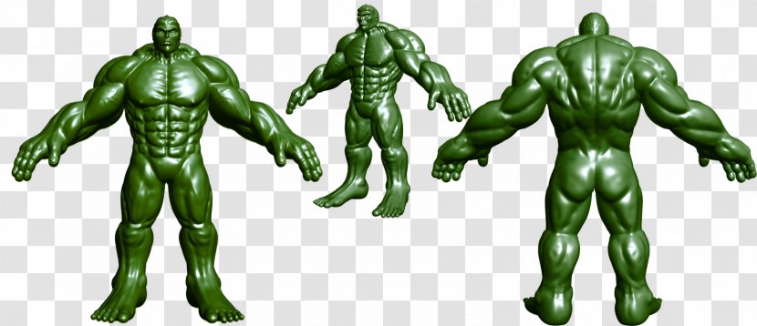 Superhero Figurine Muscle Organism Animated Cartoon - Hulk Transparent PNG