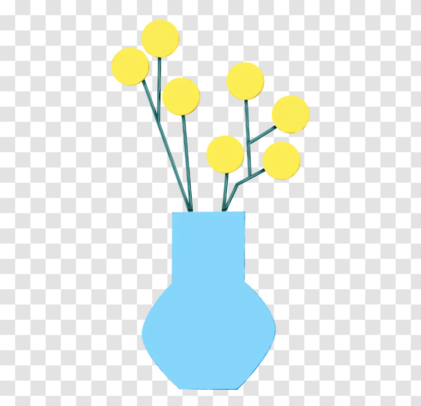 Yellow Line Meter Flower Geometry Transparent PNG