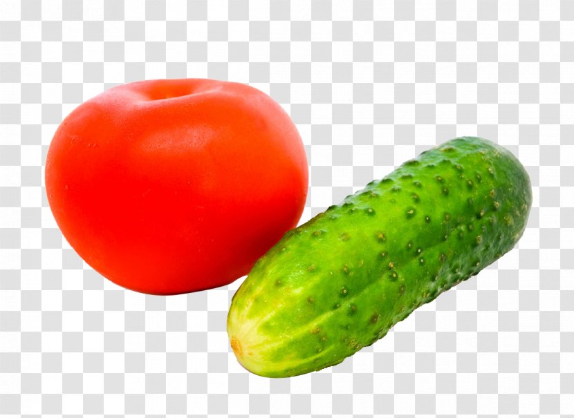 Vegetable Tomato Cucumber Carrot Melon - Food - Cucumbers And Tomatoes Transparent PNG