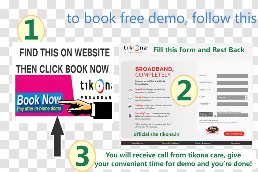 Web Page Wireless Broadband Tikona Infinet Limited Internet - Document - Bsnl Transparent PNG