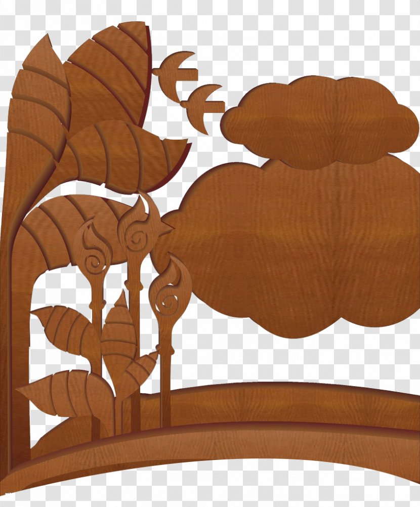 Wood Tree Illustration - Flowers And Trees Transparent PNG