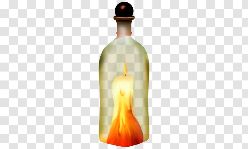 Candle Painting Art - Drinkware - Bottle Transparent PNG