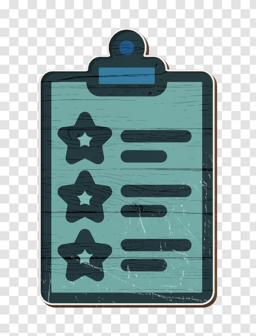 Rate Icon Rating Survey - Turquoise - Rectangle Transparent PNG