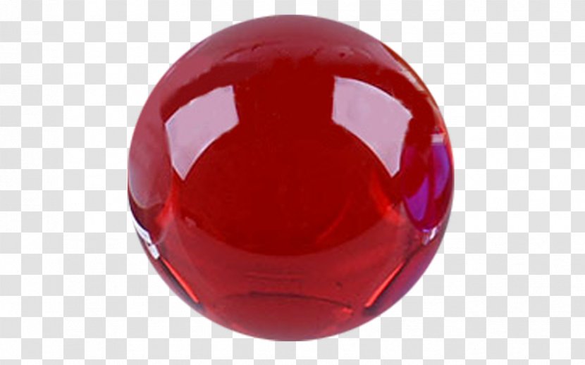 Sphere Red Color Solid Glass - Ball Transparent PNG
