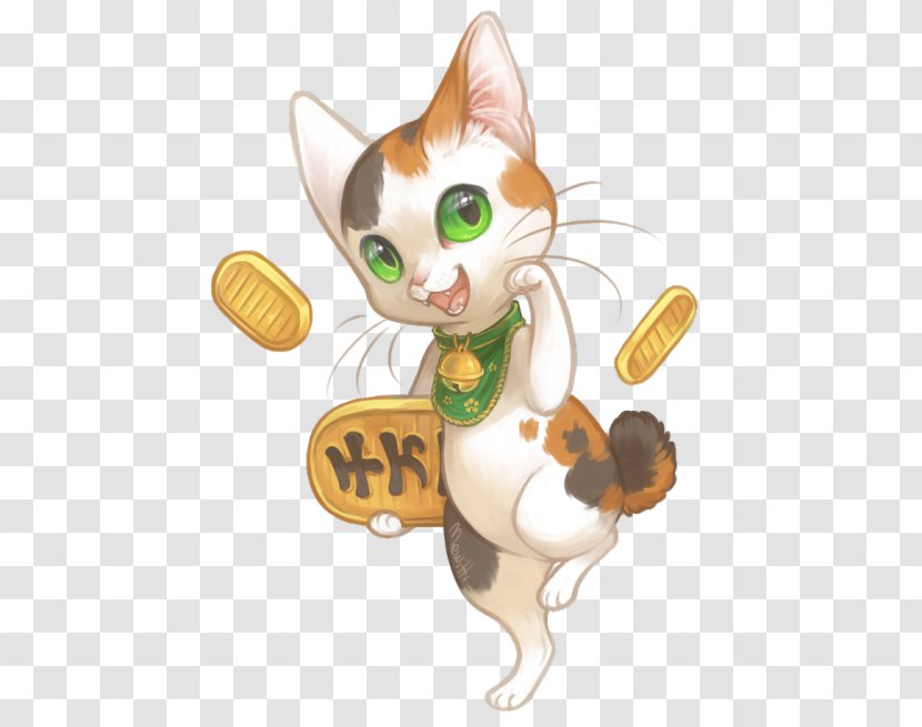 Japan Cat Maneki-neko Luck - Japanese Art - Maneki Neko Transparent PNG