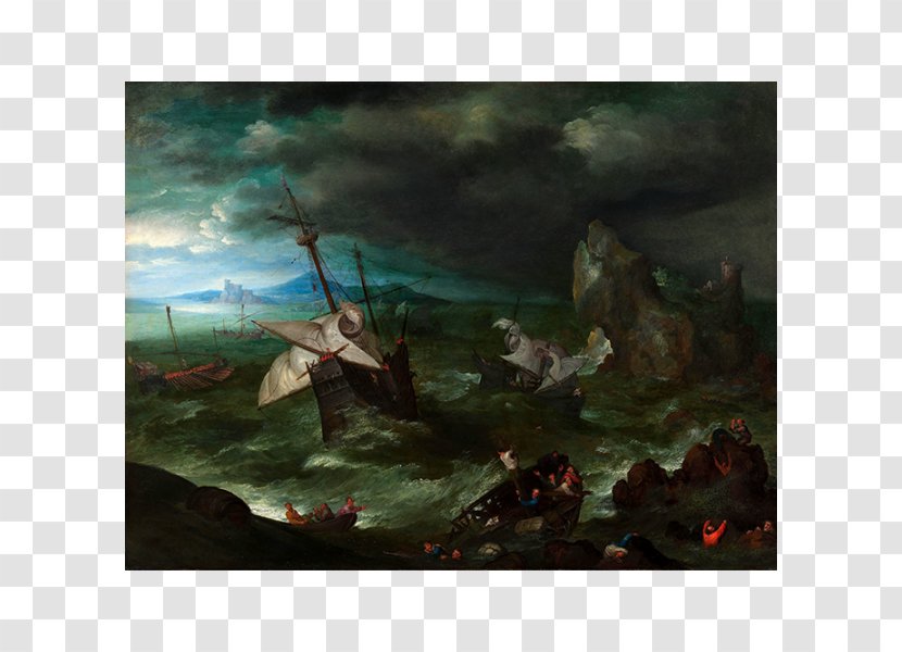 The Storm At Sea Painting Artist Art Museum - Artwork Transparent PNG