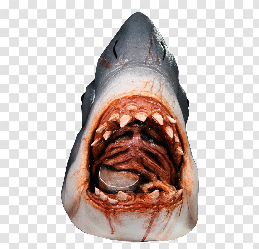 Jaws Bruce The Shark Mask Latex - Costume Transparent PNG