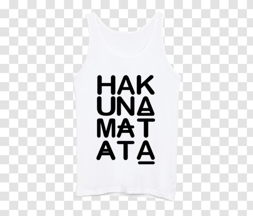 T-shirt Sleeveless Shirt Outerwear Font - Neck - Hakuna Matata Transparent PNG