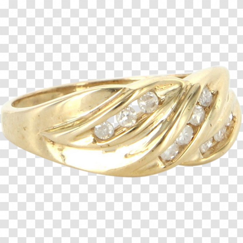 Wedding Ring Colored Gold Silver - Diamond Transparent PNG