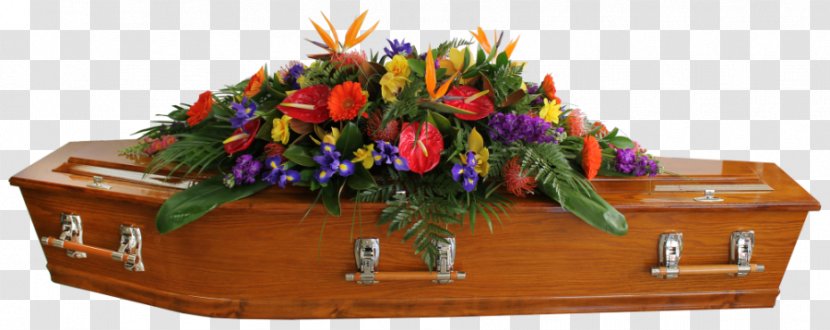 Floral Design Funeral Director Coffin - Flowerpot Transparent PNG
