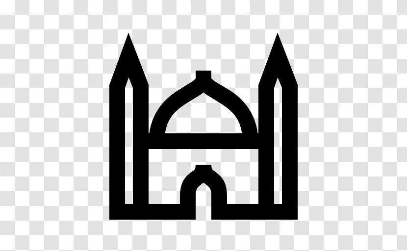 Symbol Mosque Font - Black And White - MOSQUE Transparent PNG