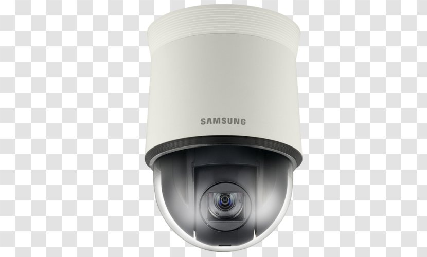 Pan–tilt–zoom Camera Hanwha Aerospace Samsung Dome IP - Video Cameras Transparent PNG