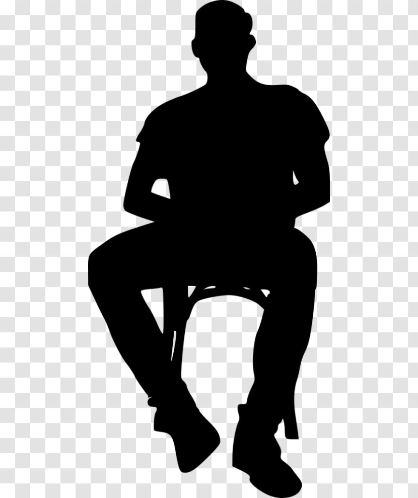 Silhouette Chair - Stool - Sitting On Transparent PNG