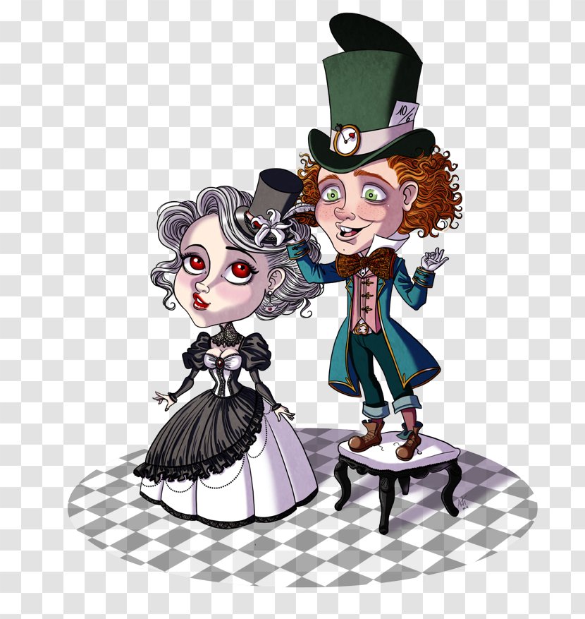 Mad Hatter White Queen Alice's Adventures In Wonderland Fan Art - Character - Tea Party Transparent PNG