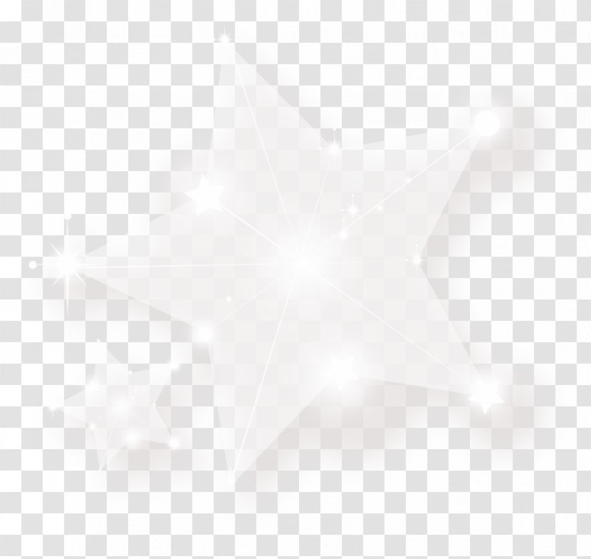White Black Pattern - Triangle - Star Transparent PNG