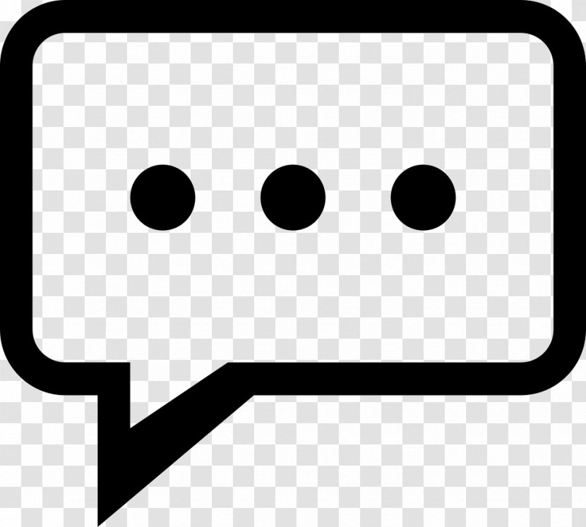 Online Chat - Black And White - Icon Transparent PNG