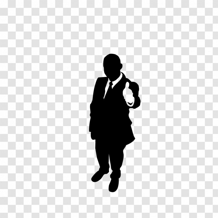 Silhouette Clip Art - Monochrome Photography - Business People In Black And White Transparent PNG