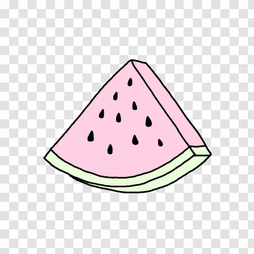 Watermelon Drawing Sticker Doodle Clip Art - Triangle - Pastel Transparent PNG