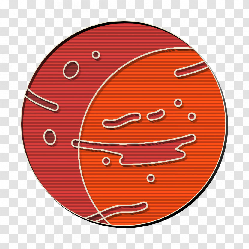 Mars Icon Planet Icon Space Elements Icon Transparent PNG