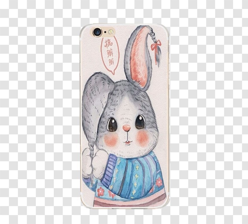 Samsung Galaxy C5 Telephone Thermoplastic Polyurethane Smartphone Mobile Phone Accessories - Rabits And Hares - Braids Bunny Case Transparent PNG