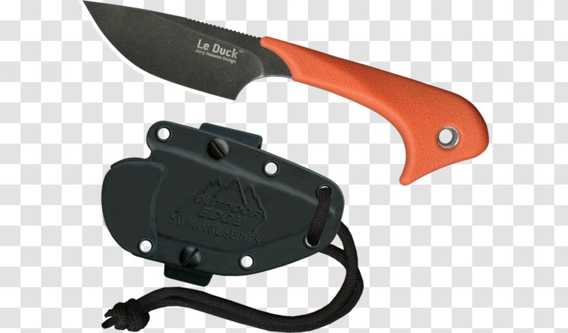 Pocketknife Outdoor Edge Le Duck Blade Tool - Hunting Knife - Unique Blocks Transparent PNG