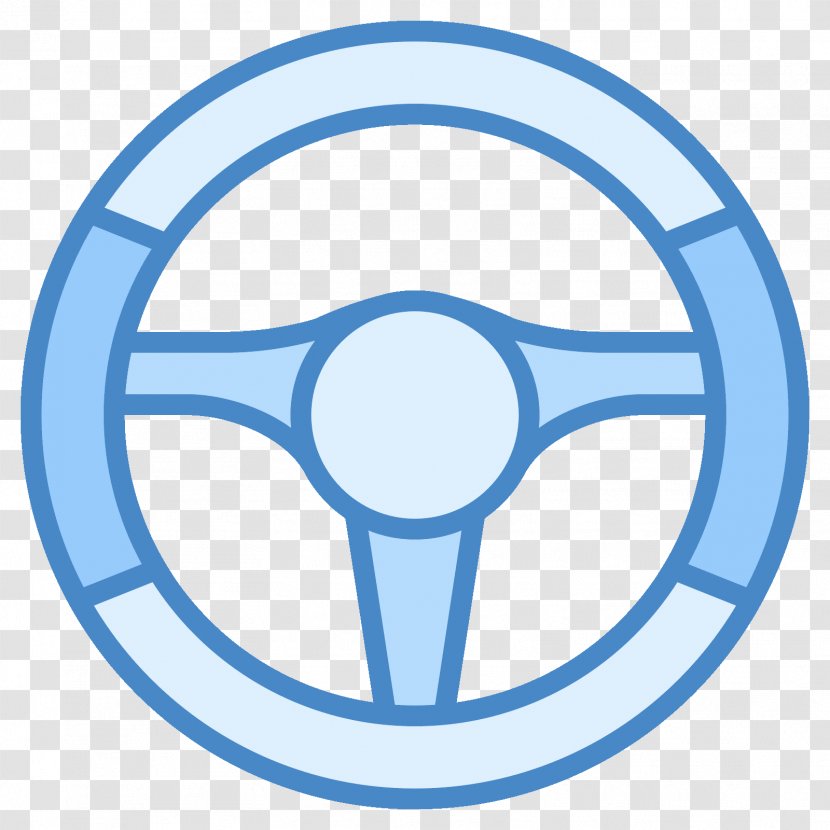 Car Steering Wheel Clip Art - Blue Transparent PNG