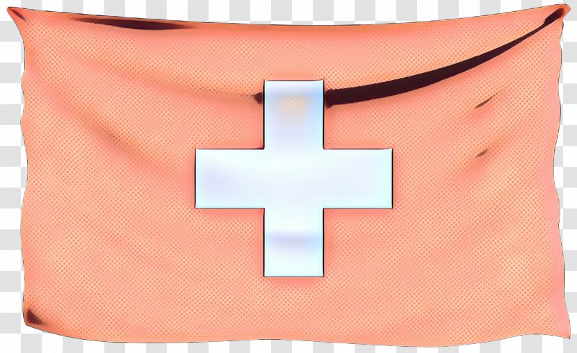 Red Cross Background - Peach Transparent PNG