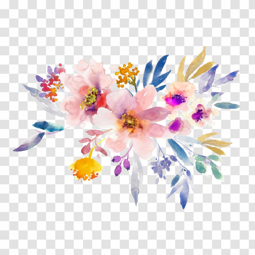 Flower Watercolor Painting Clip Art - Drawing Transparent PNG