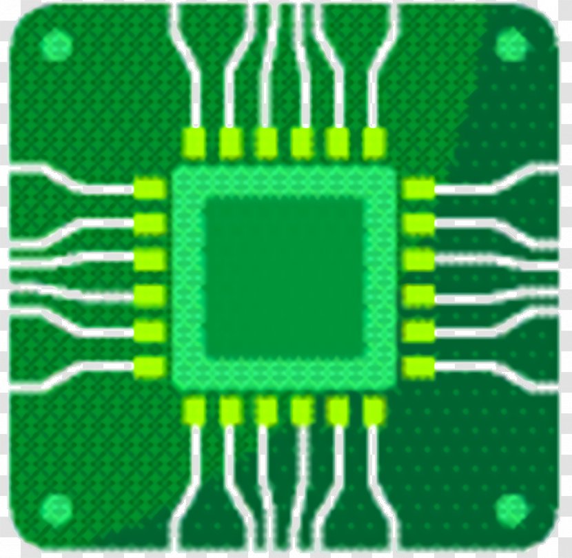Green Background - Technology - Circuit Component Transparent PNG