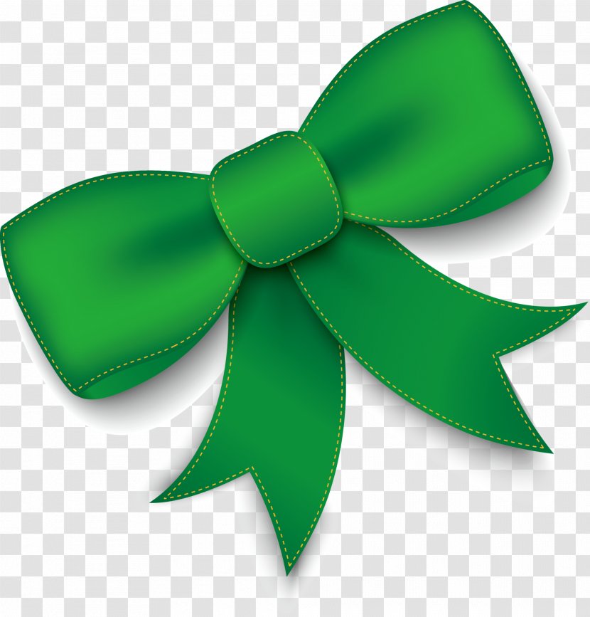 Green Ribbon - Symbol - Bow Transparent PNG