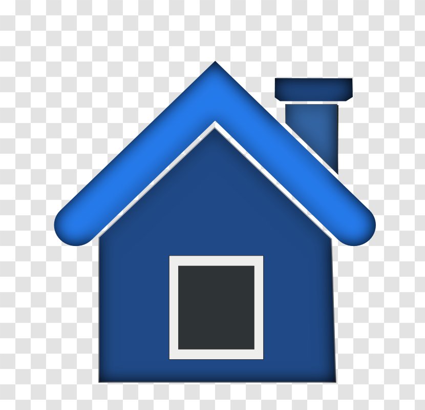 Home Icon - House - Blue Cliparts Transparent PNG